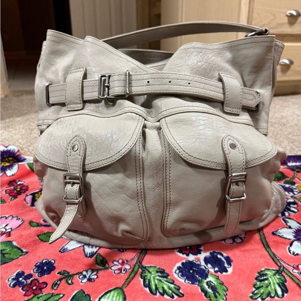 Burberry Gray Leather Women's Bag